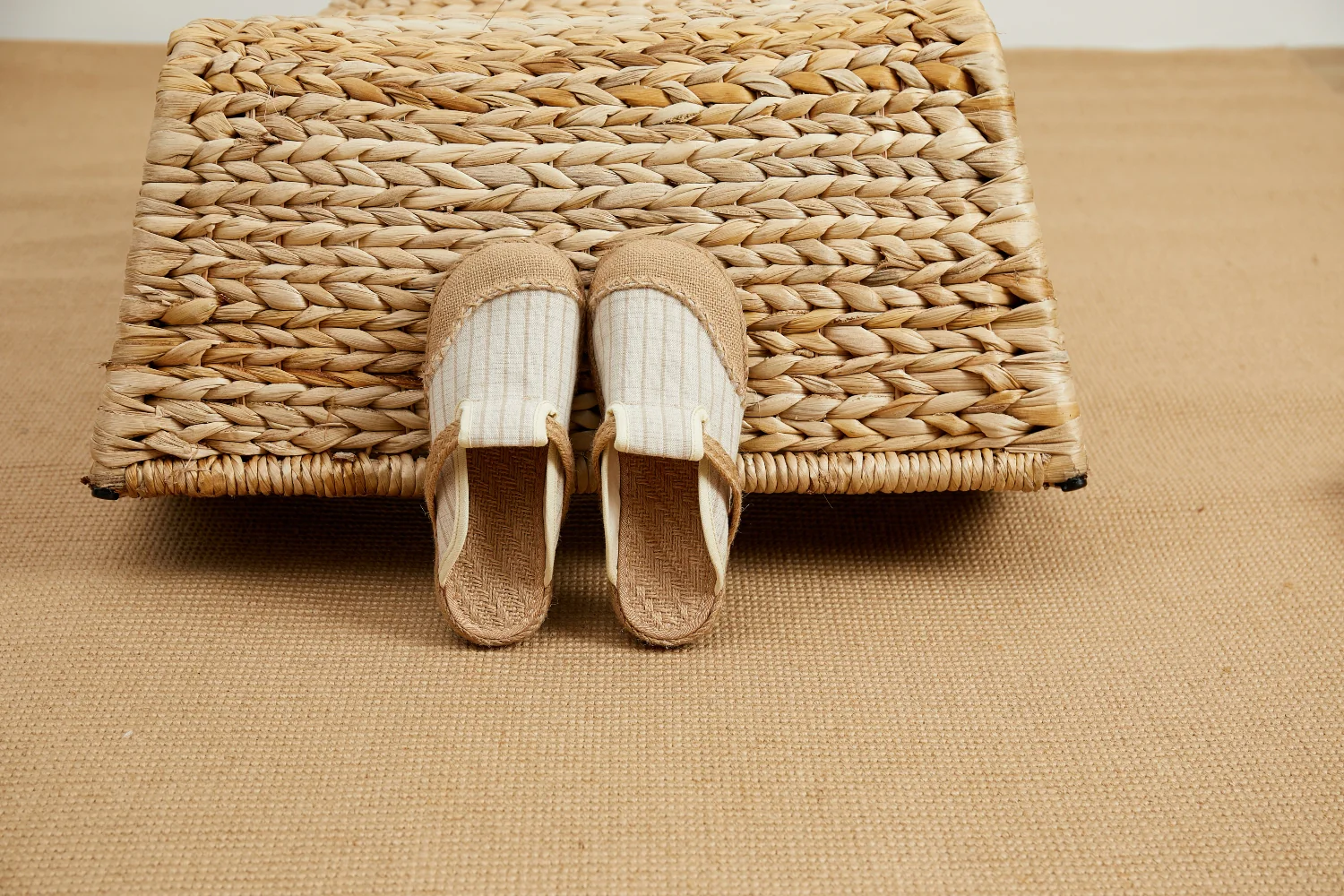 Cactus Rose |Stripe Strap-Accent Linen Mules Epadrilles - Women - Image 5