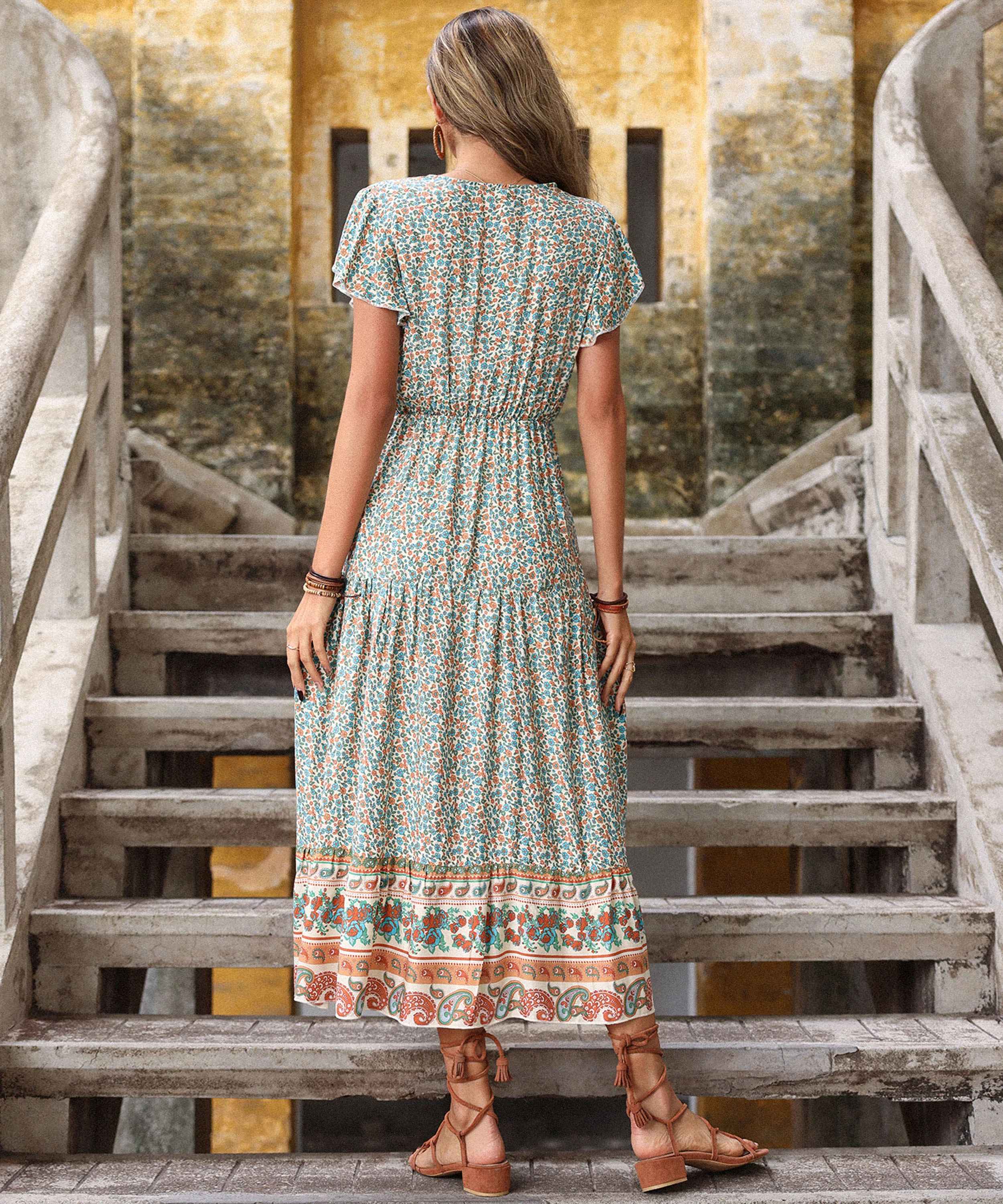 CADENA MAXI DRESS - GREEN - Image 3