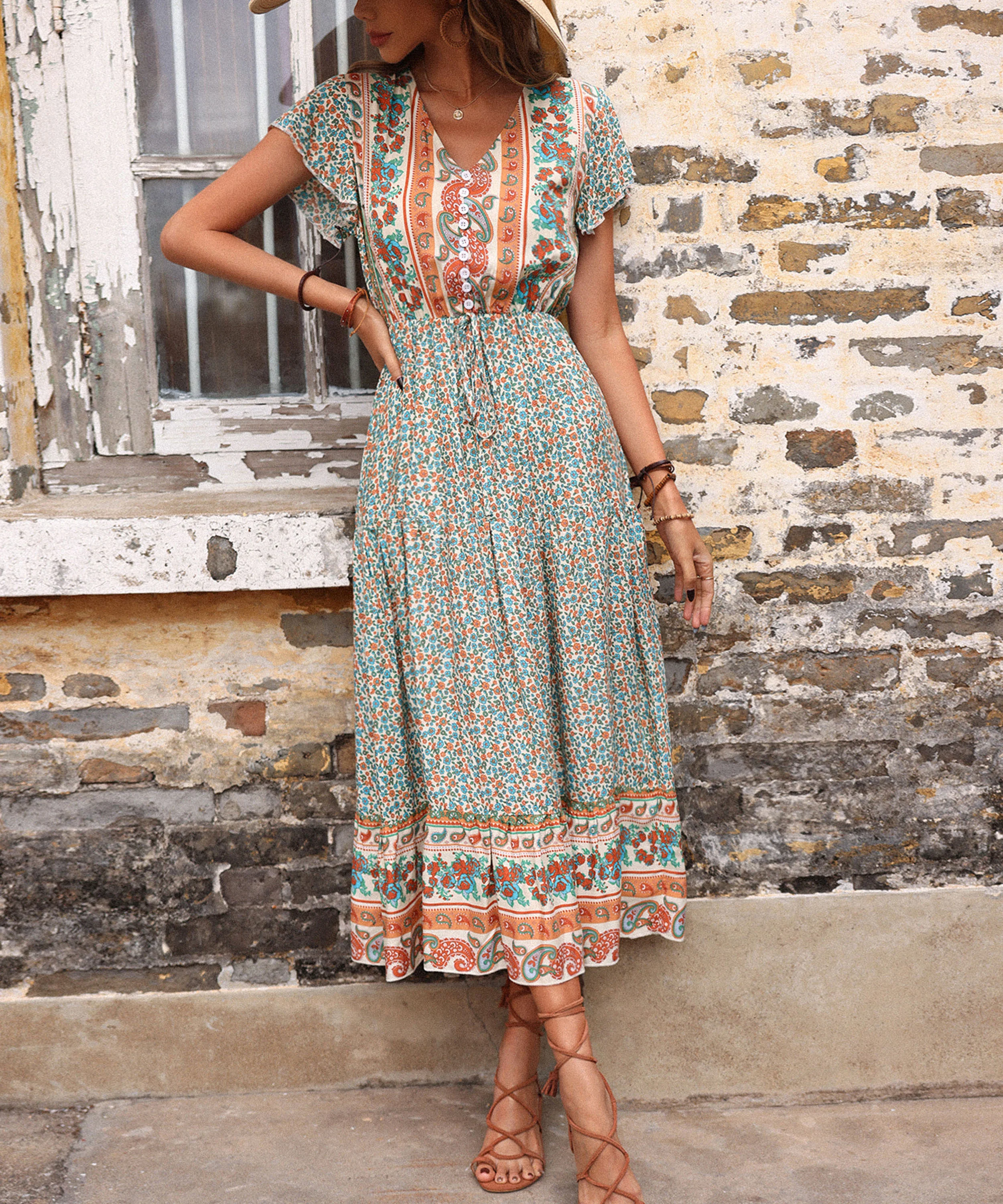 CADENA MAXI DRESS - GREEN - Image 5