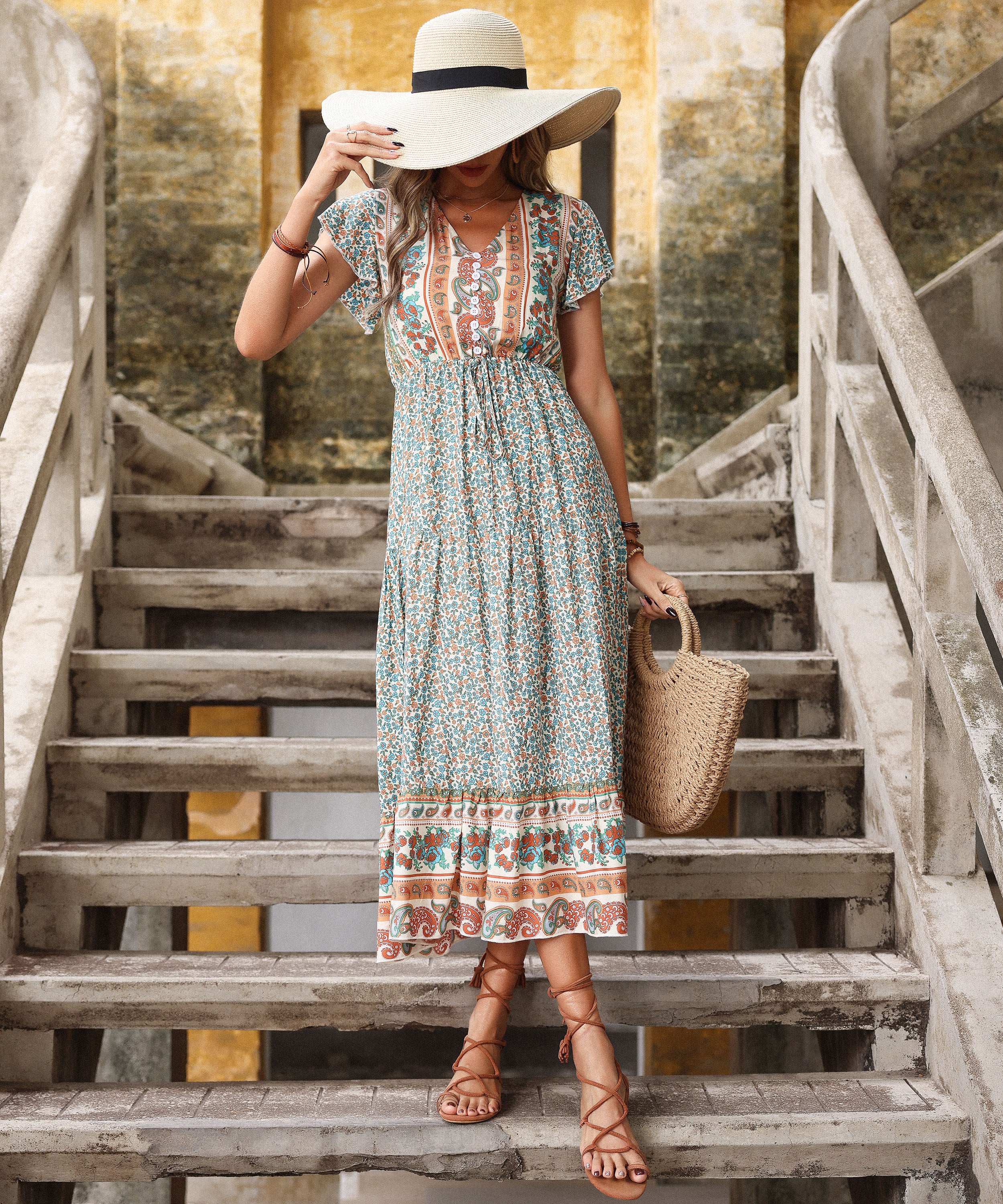 CADENA MAXI DRESS - GREEN - Image 6