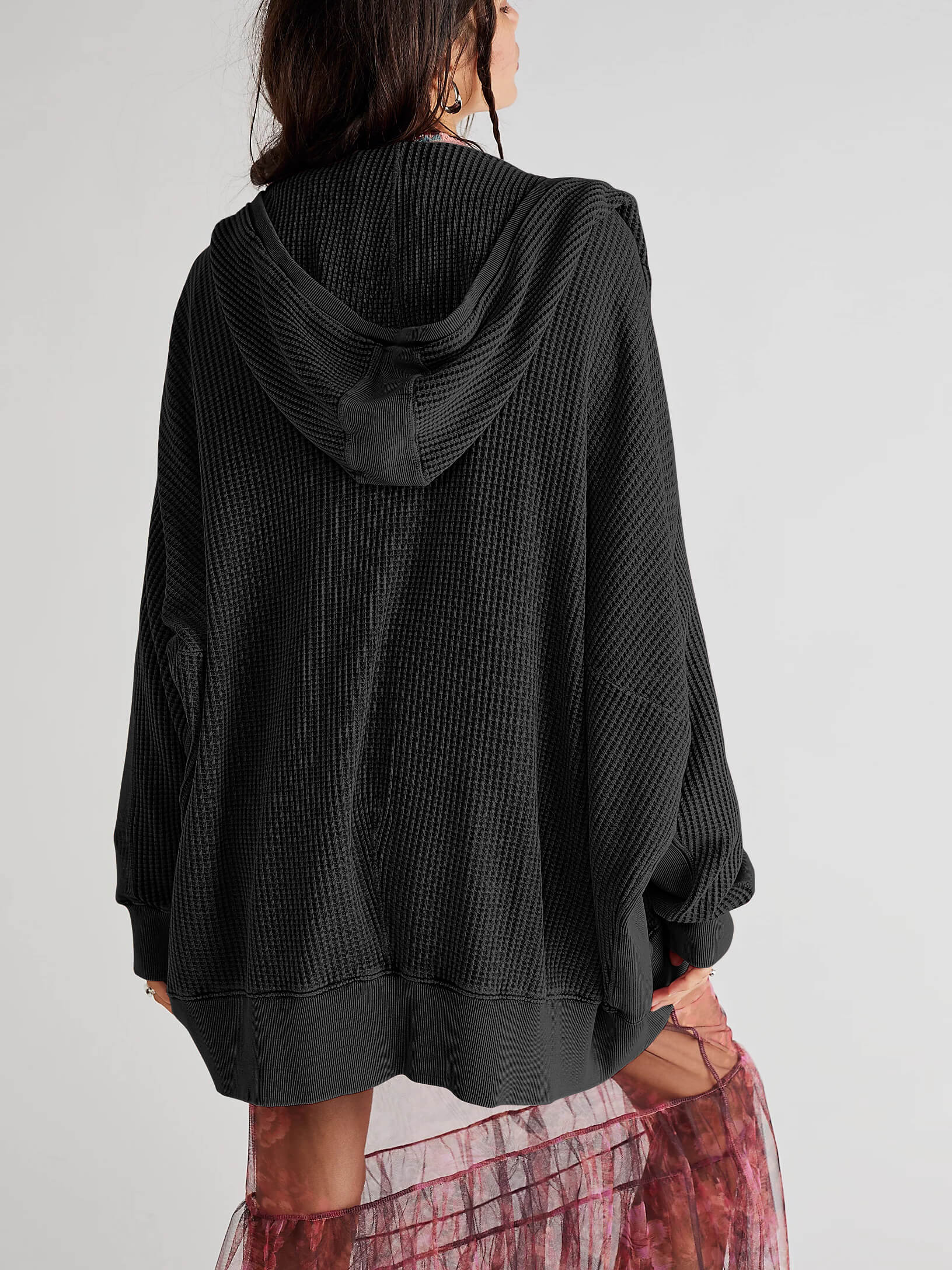 Campfire Hoodie Jacket - Black - Image 3