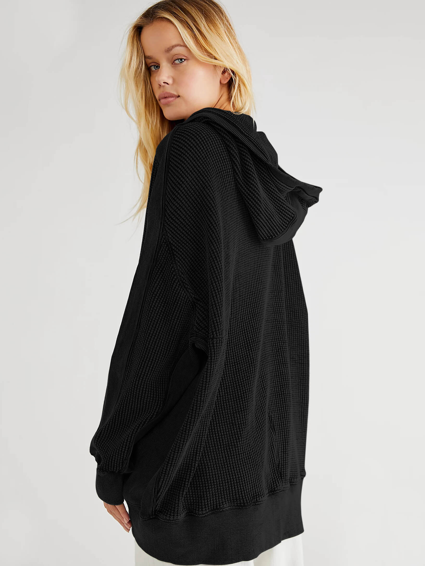Campfire Hoodie Jacket - Black - Image 5