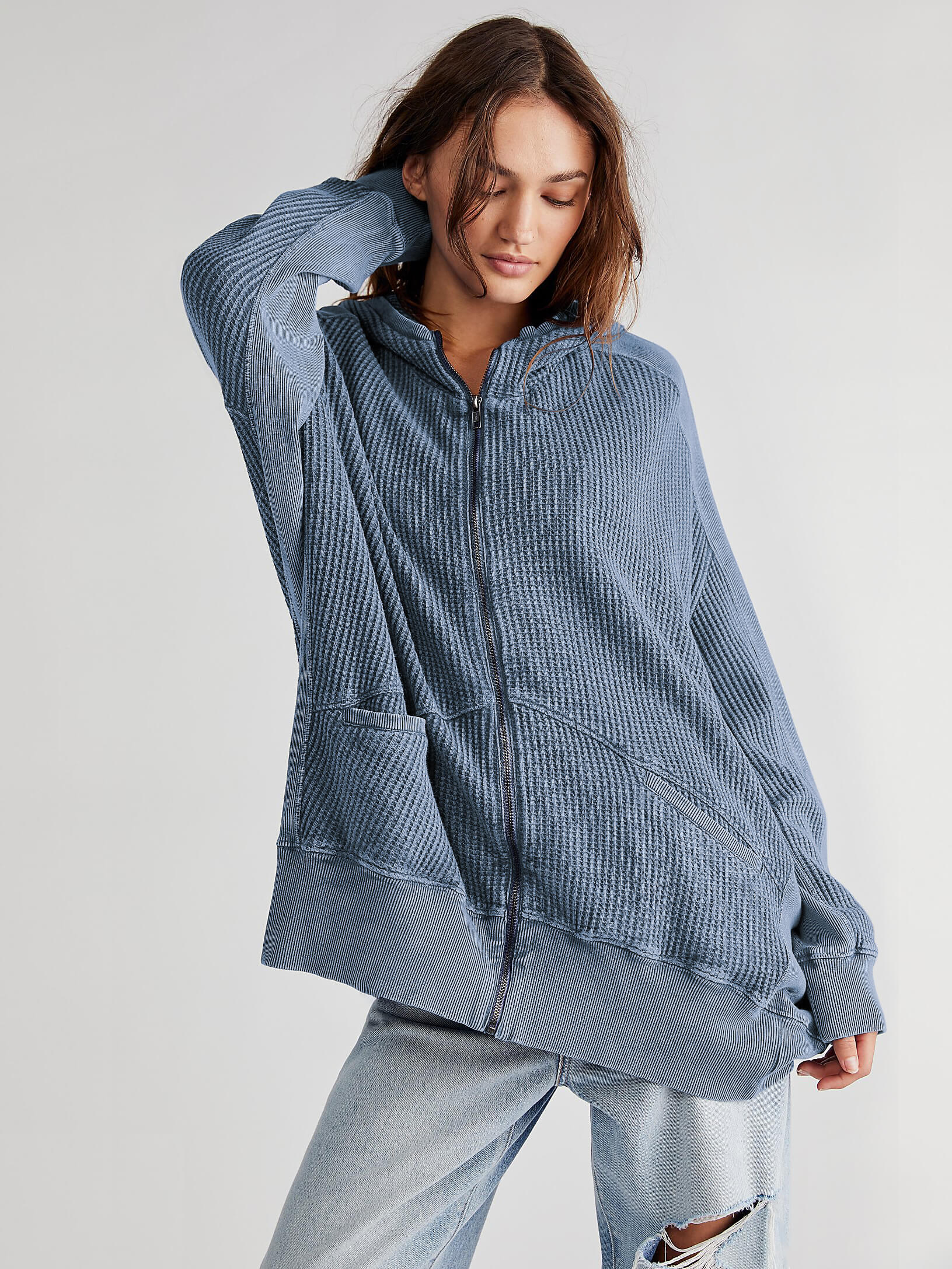 Campfire Hoodie Jacket - Blue - Image 5