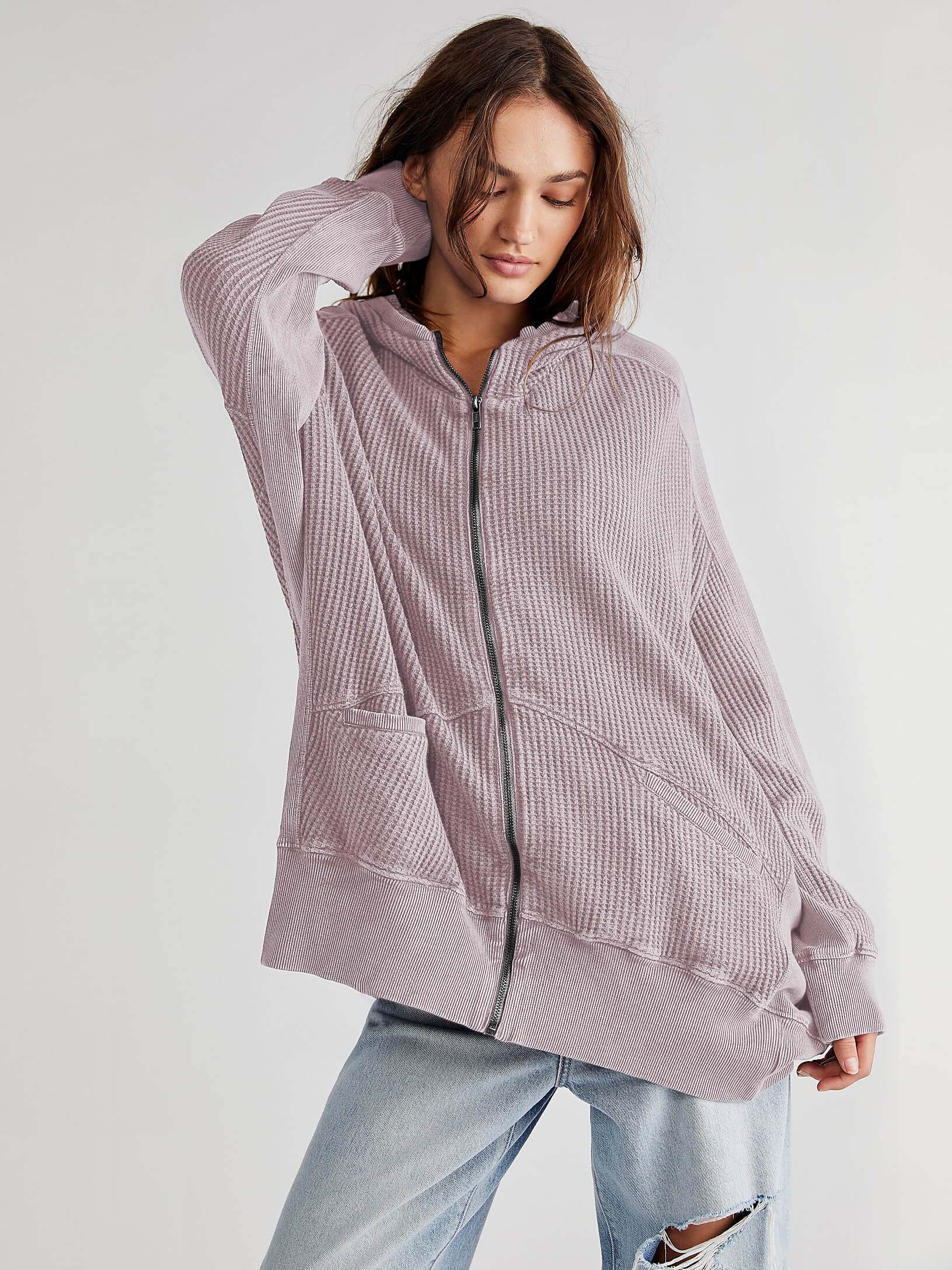 Campfire Hoodie Jacket - Mauve - Image 3