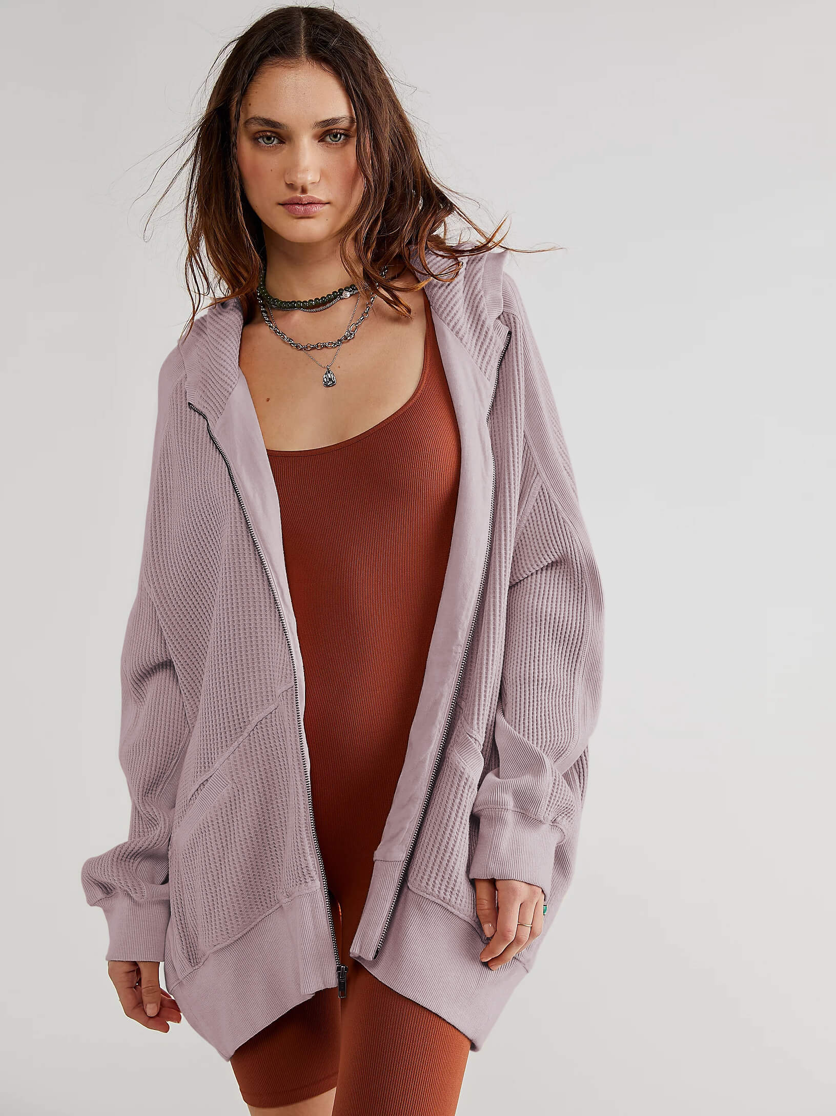 Campfire Hoodie Jacket - Mauve - Image 4