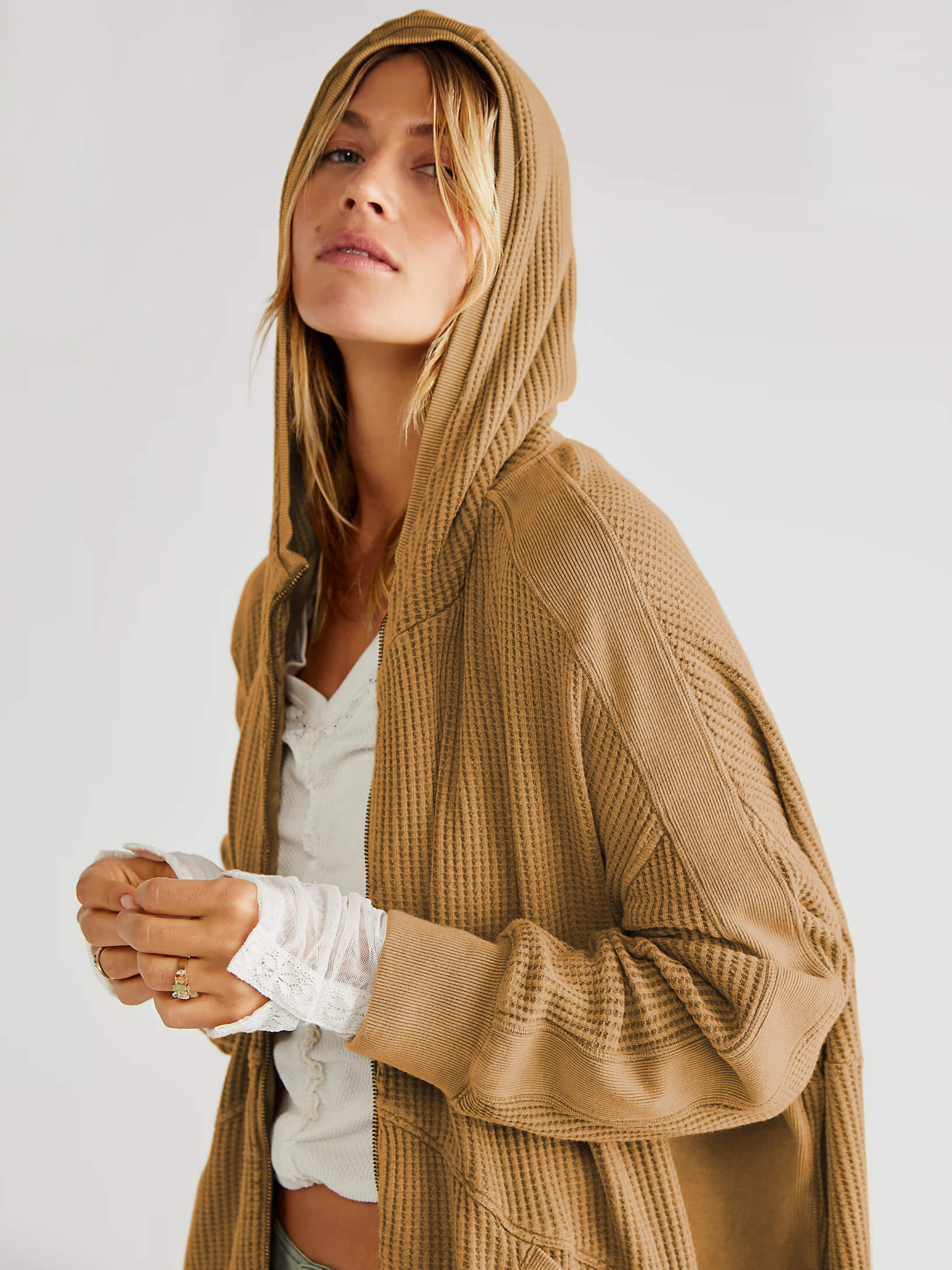 Campfire Hoodie Jacket - Mocha - Image 4