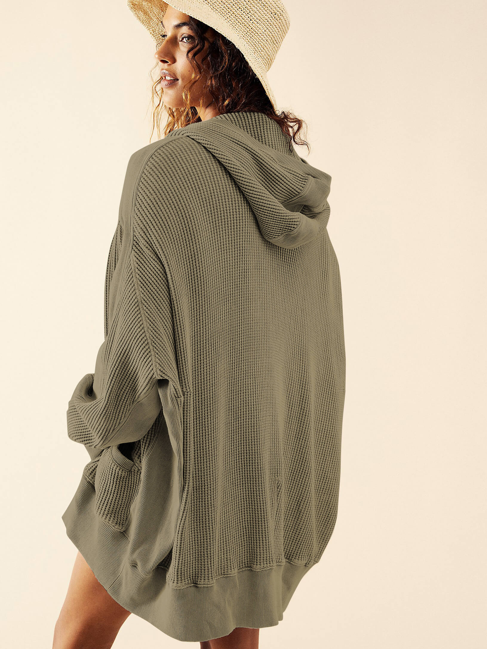 Campfire Hoodie Jacket - Olive - Image 2