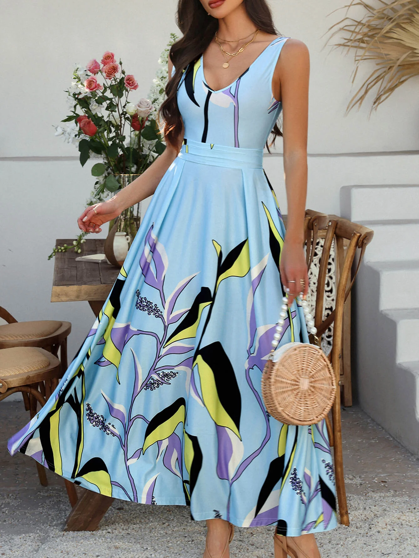 Capriccio Floral Maxi Dress - Image 6