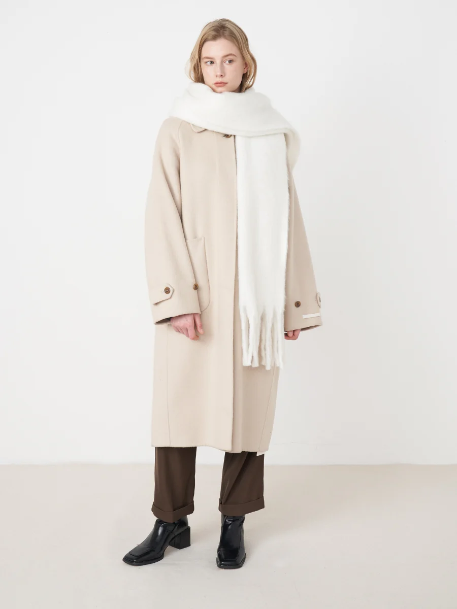 Catalog Tassel Blanket Scarf - White - Image 7