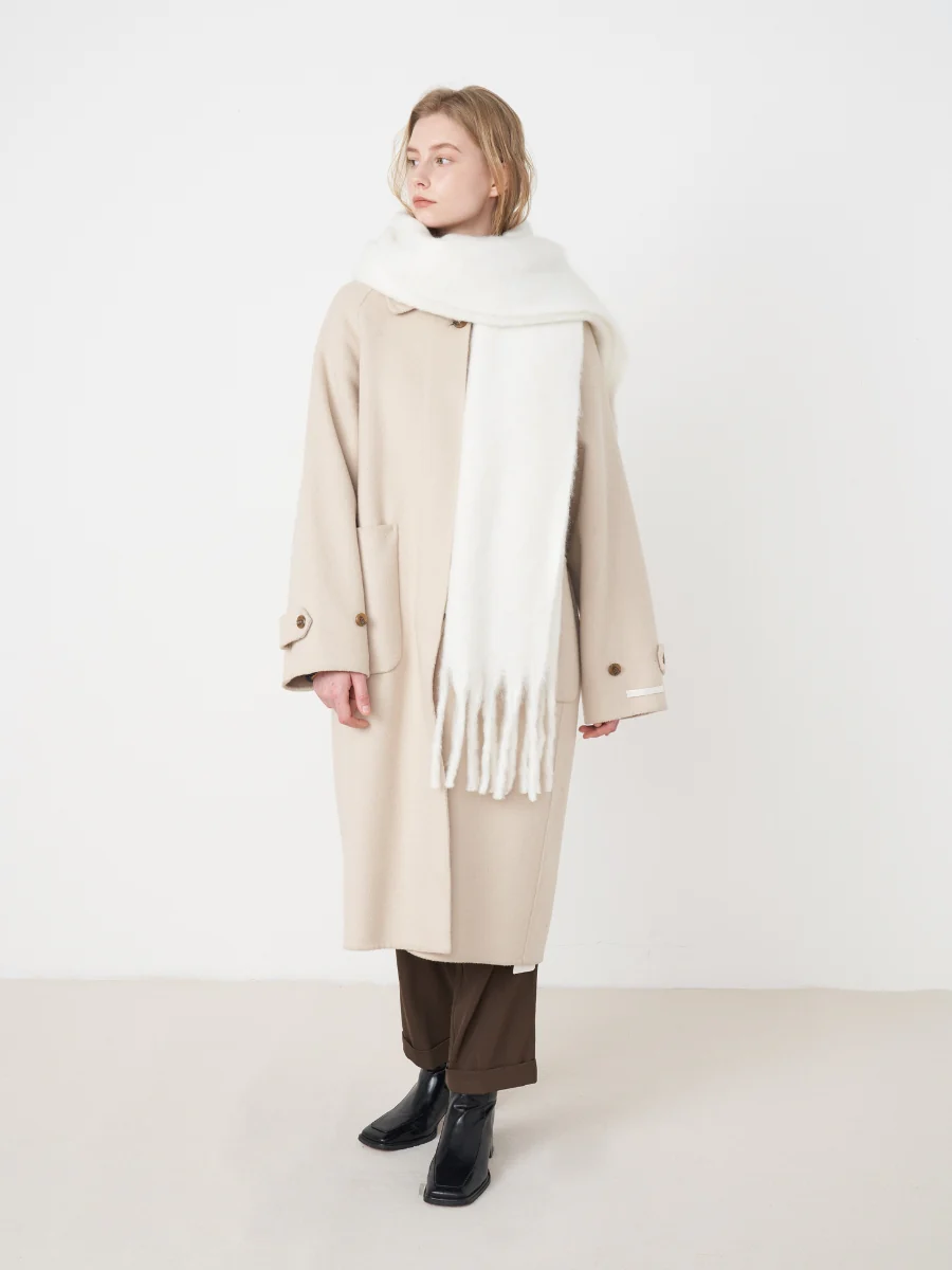Catalog Tassel Blanket Scarf - White - Image 8