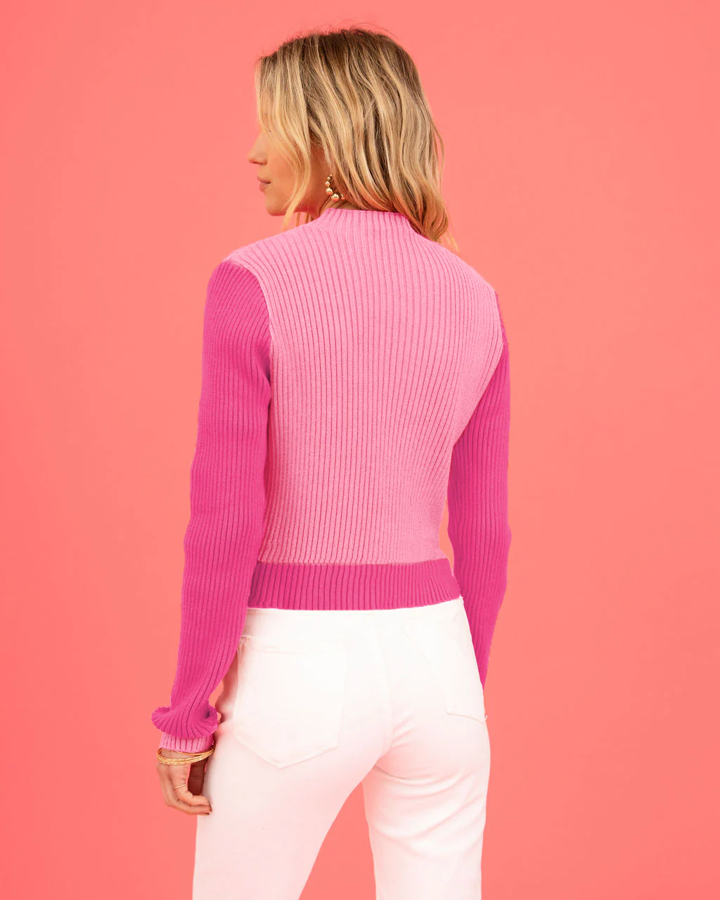 Central Heart Knit Top - Pink - Image 4