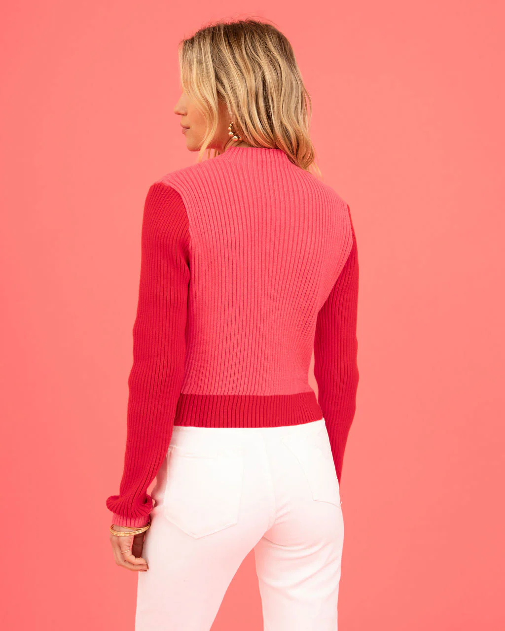 Central Heart Knit Top - Red - Image 3
