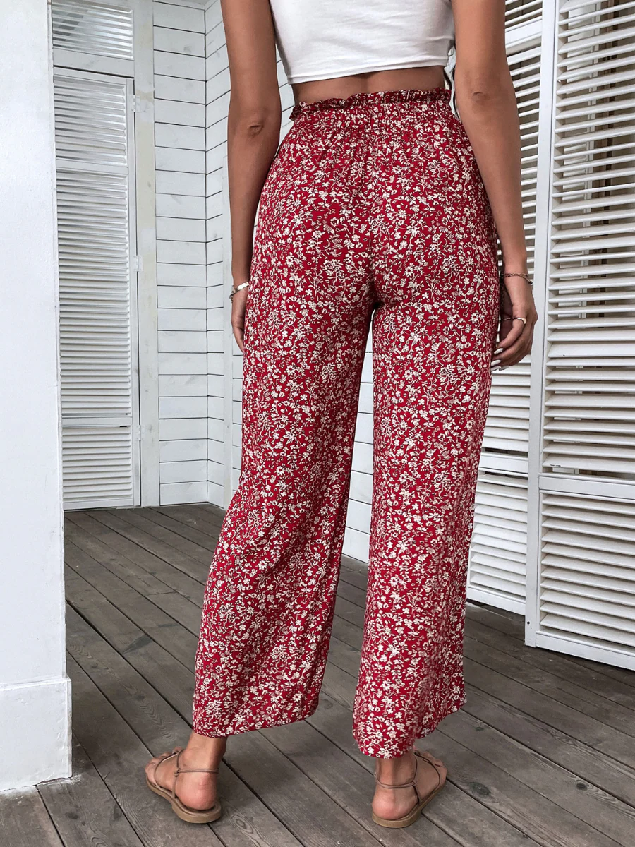 CHELO CULOTTES PANTS - RED PRINT - Image 3