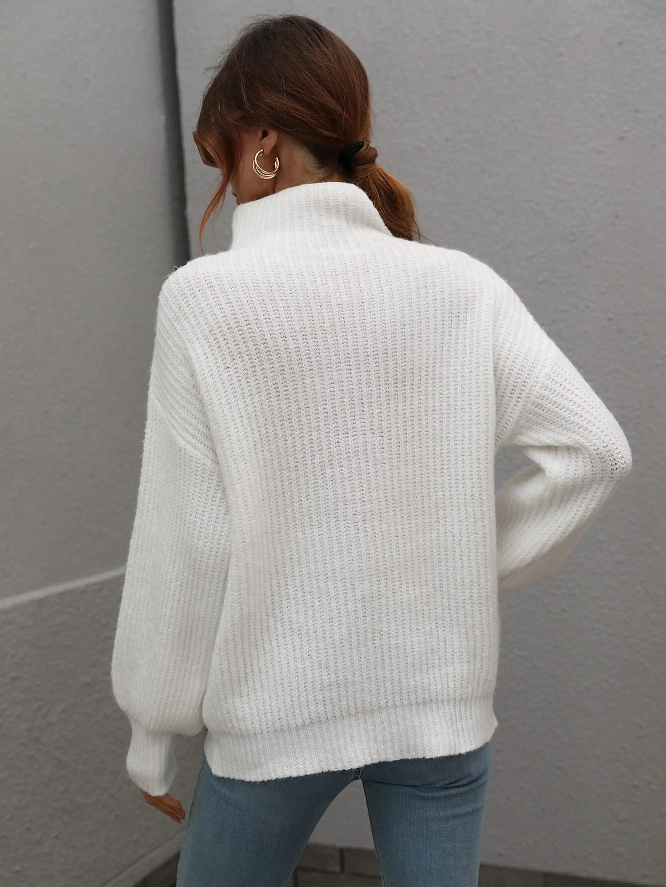 CHESTER KNIT JUMPER - WHITE - Image 3