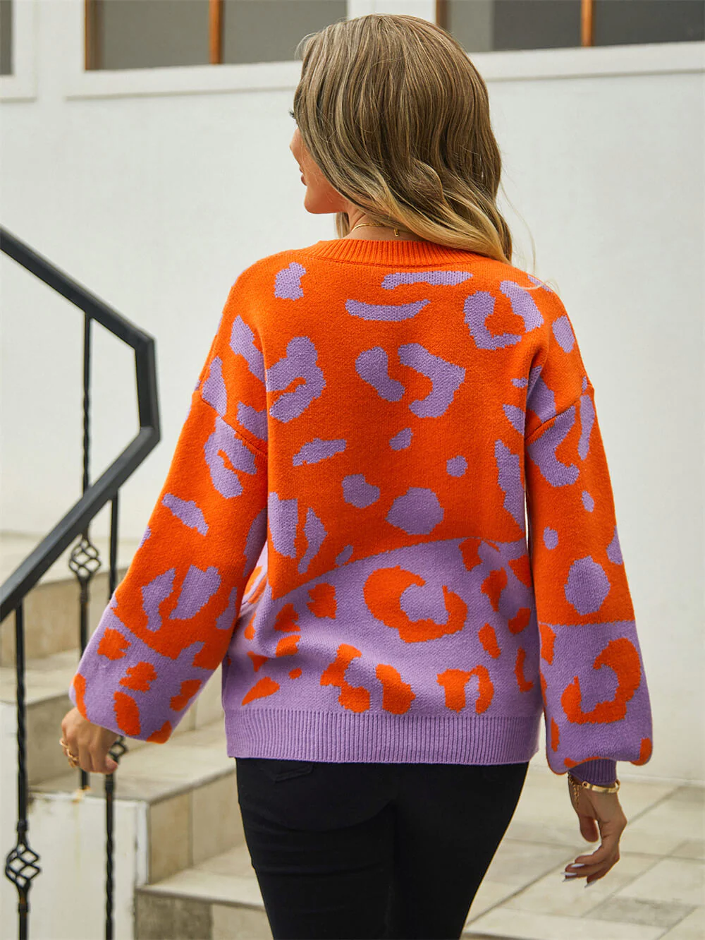Chilly Days Textured Sweater - Purple - Image 5