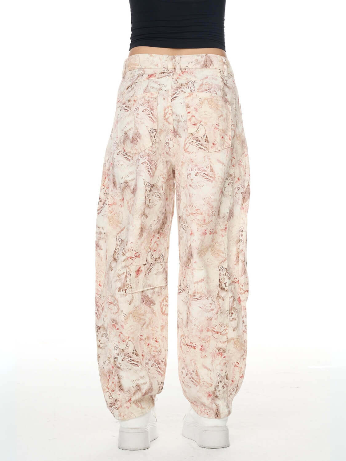 Classic Mid Waisted Barrel Jeans - Pink - Image 7