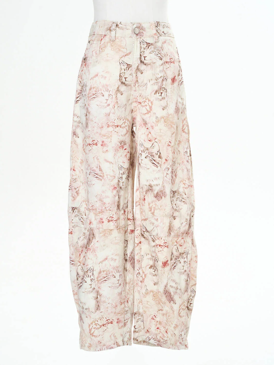 Classic Mid Waisted Barrel Jeans - Pink - Image 8