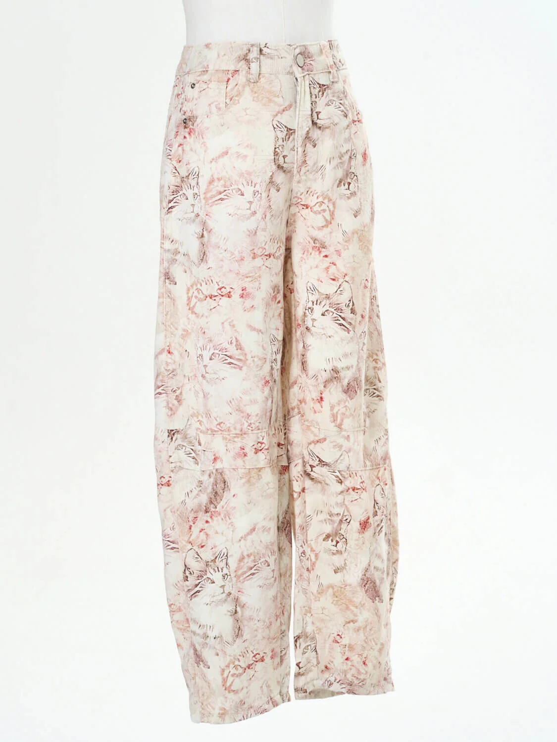Classic Mid Waisted Barrel Jeans - Pink - Image 9