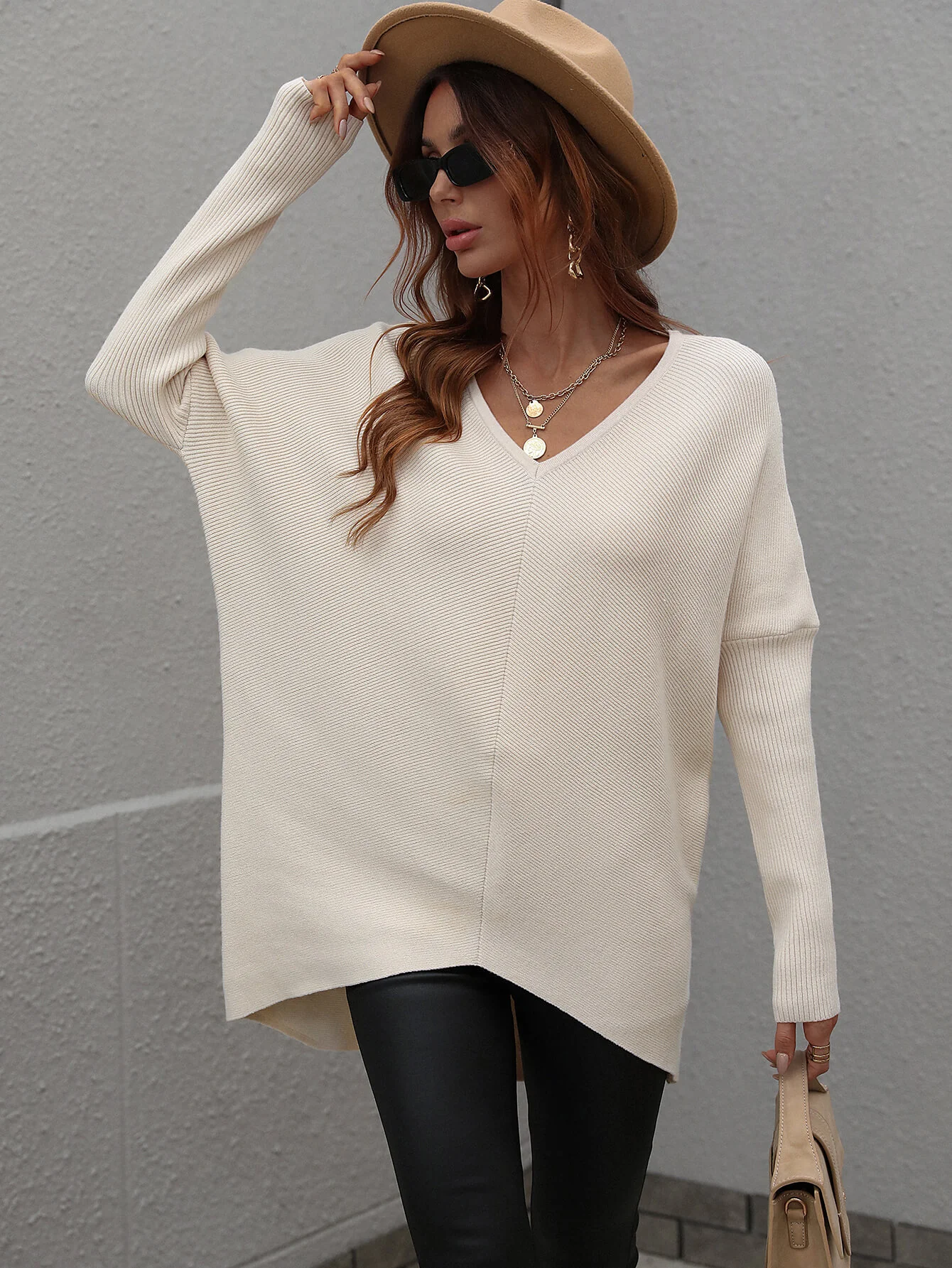 CLIA KNIT SWEATER - BEIGE - Image 5