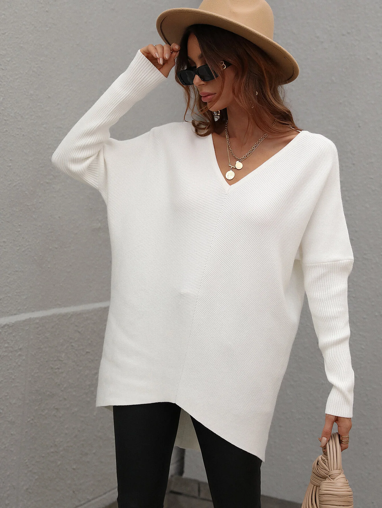 CLIA KNIT SWEATER - WHITE - Image 4