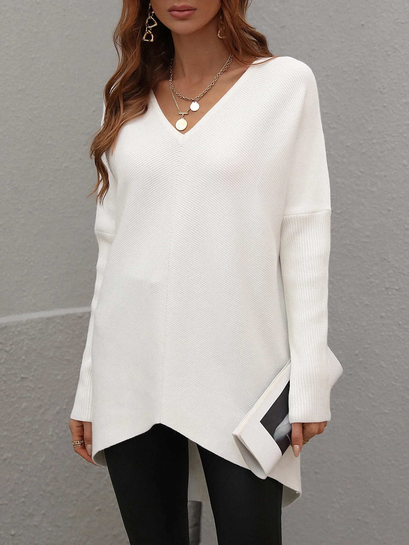 CLIA KNIT SWEATER - WHITE - Image 5