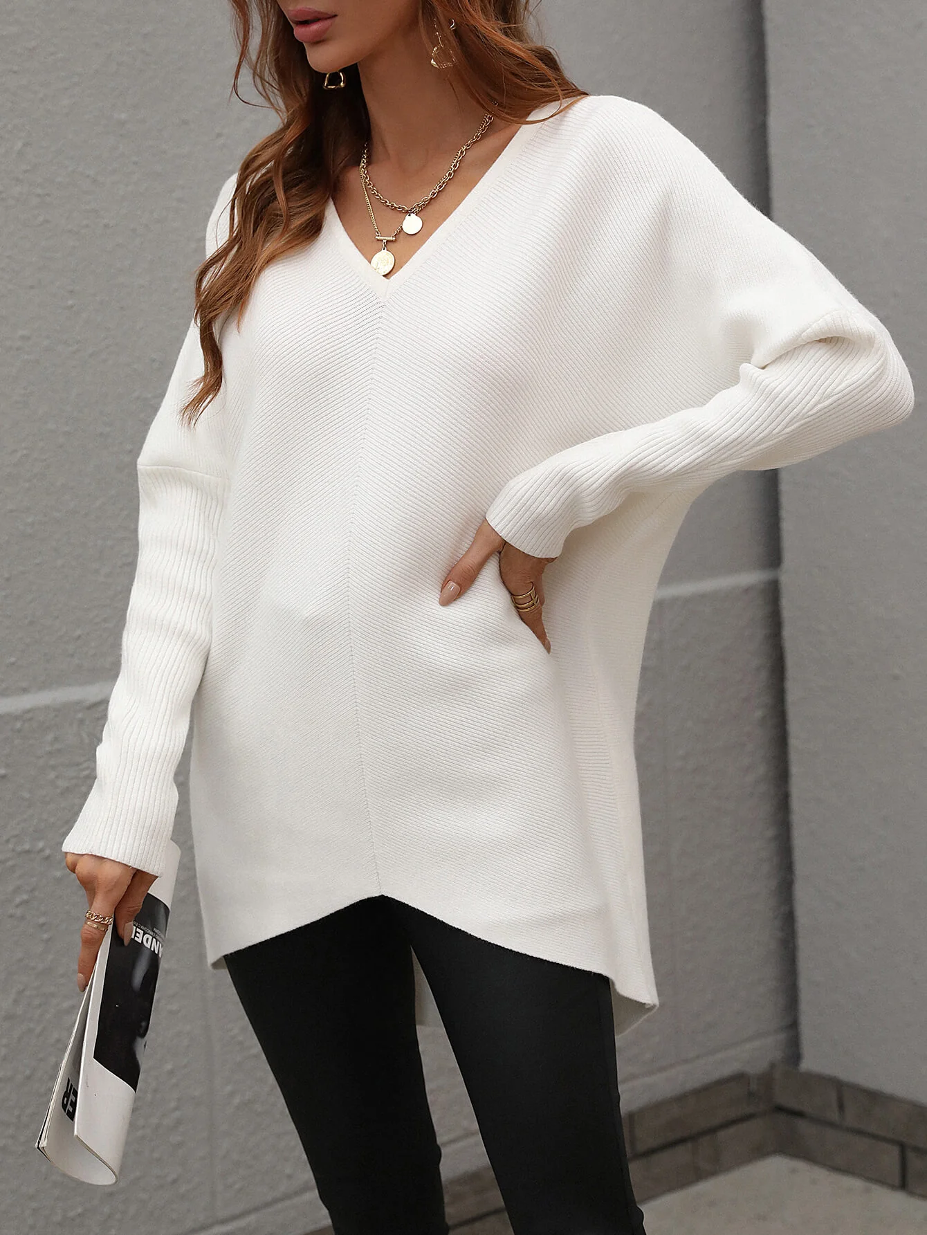 CLIA KNIT SWEATER - WHITE - Image 6