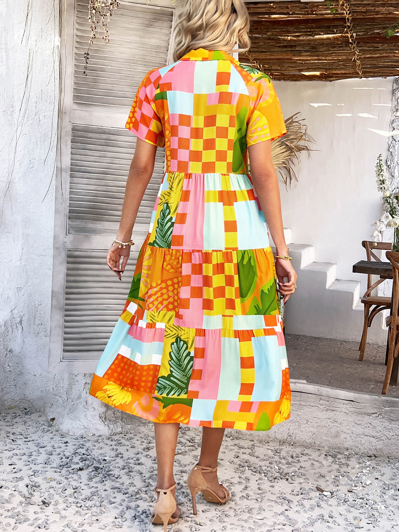 Coastal Luxe Printed Maxi Dress - orange - Image 5
