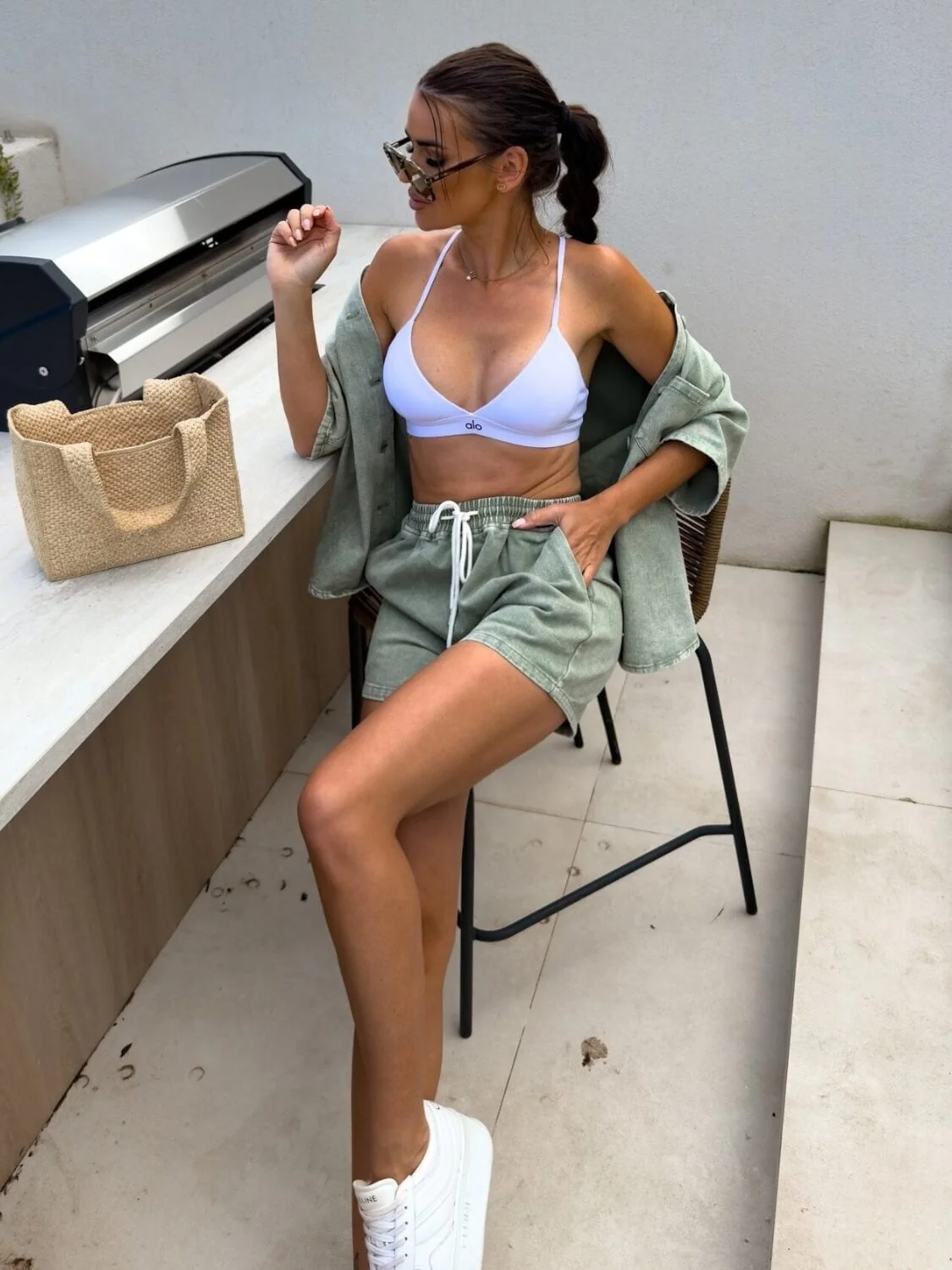 Cool Again Denim Matching Sets - green - Image 6