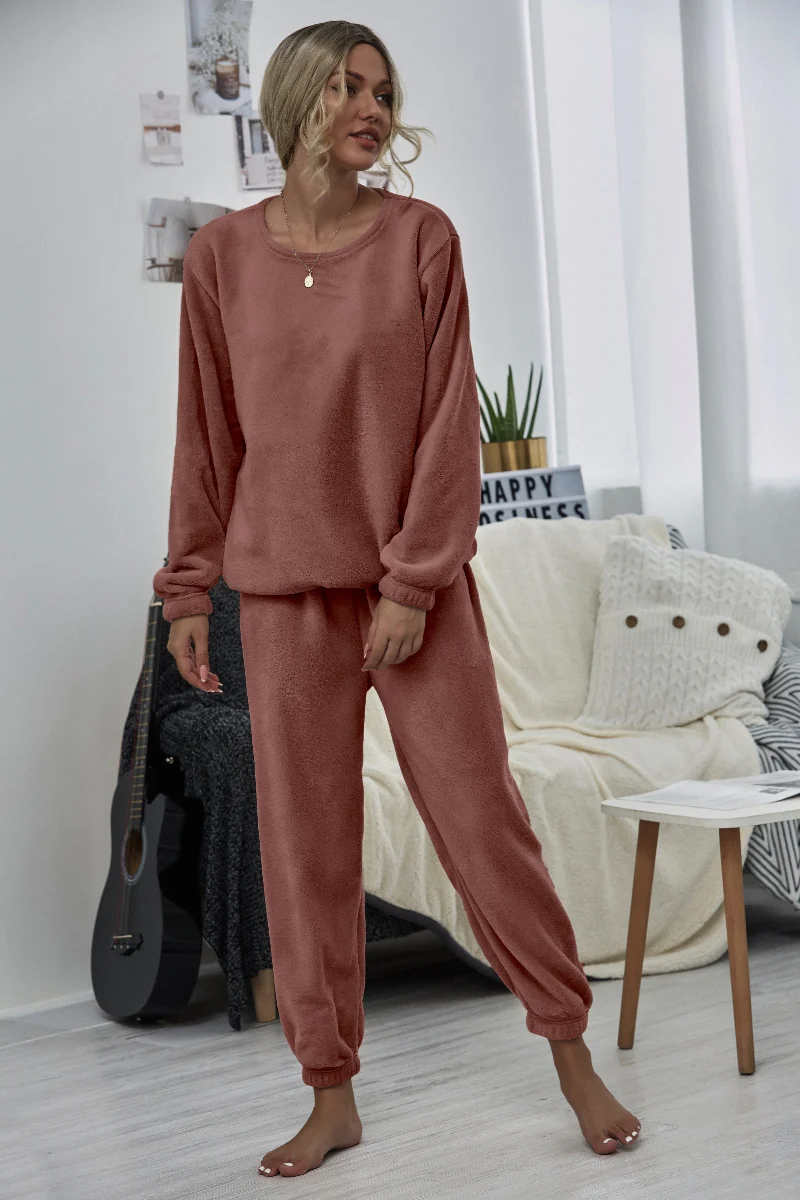 Smaibulun | Brick Crewneck Sweatshirt & Joggers - Image 3