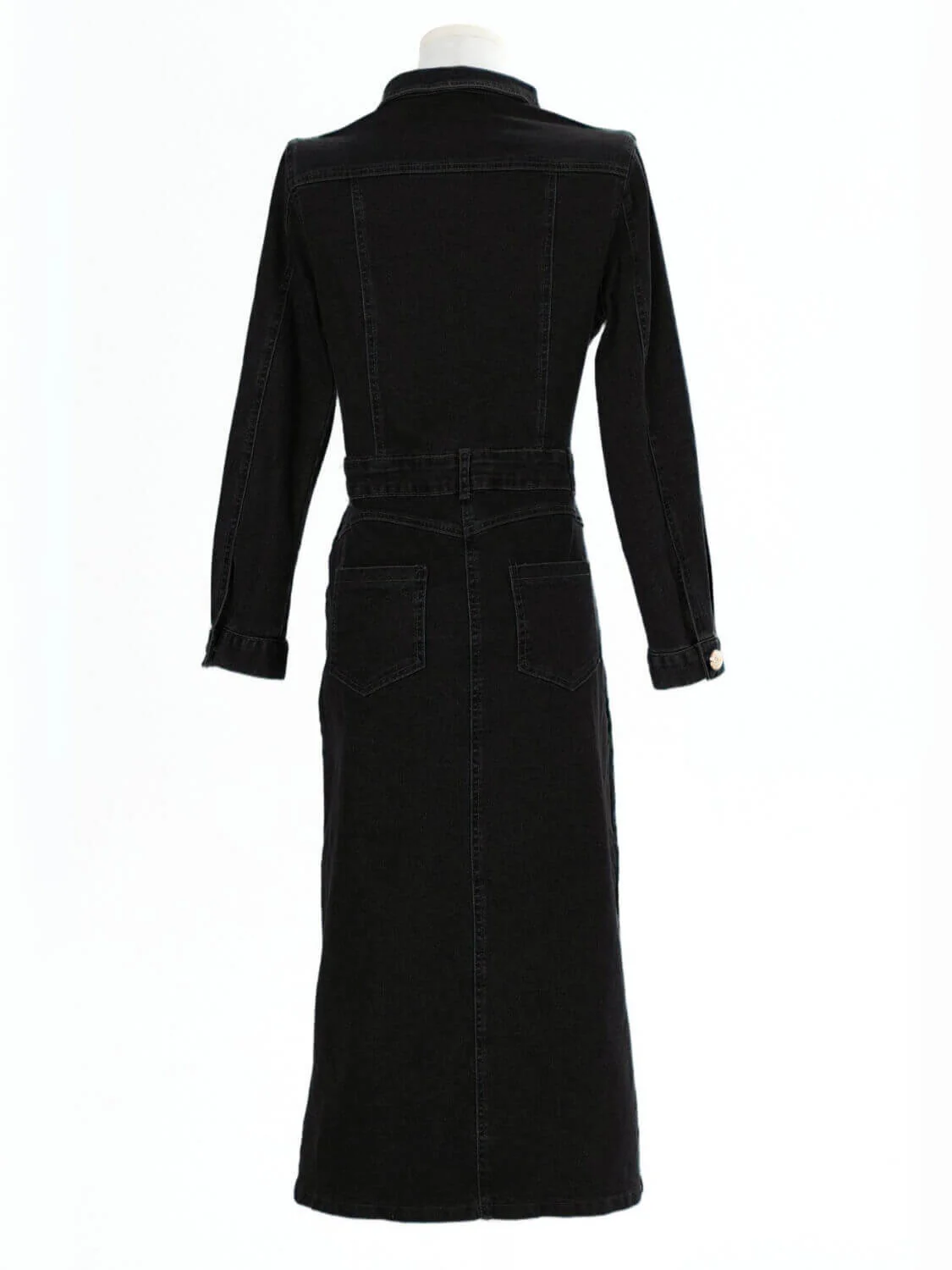 Country Roads Denim Midi Dress - black - Image 7