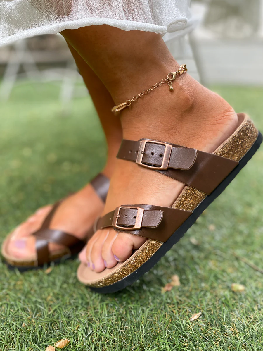 Crisscross Double-Buckle Sandals - Maibulun - Image 11