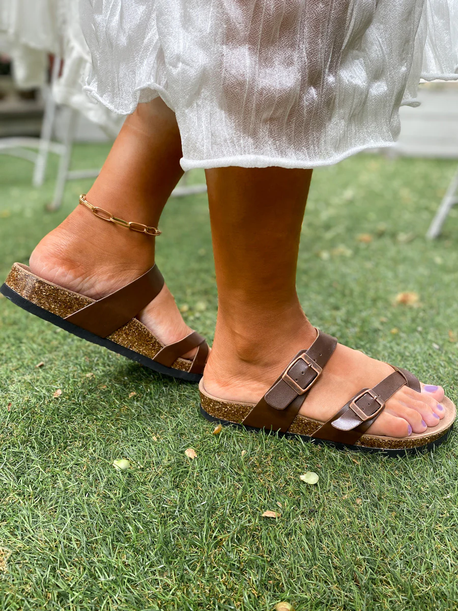 Crisscross Double-Buckle Sandals - Maibulun - Image 12