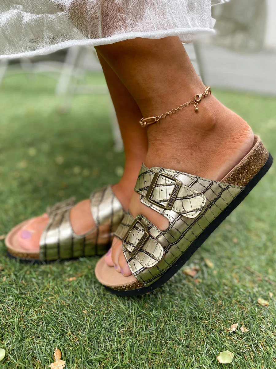 Croc Double-Buckle-up Sandals - Maibulun - Image 3