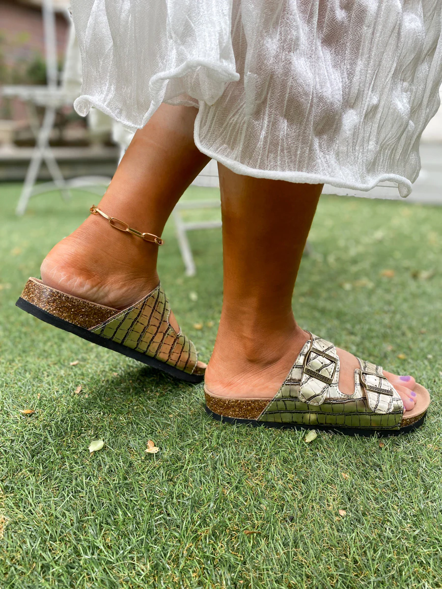 Croc Double-Buckle-up Sandals - Maibulun - Image 4