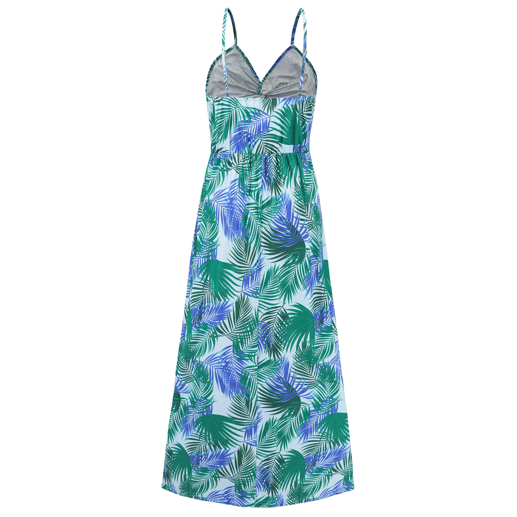 Cynthia Floral V-Neck Boho Maxi Dress - Blue - Image 5
