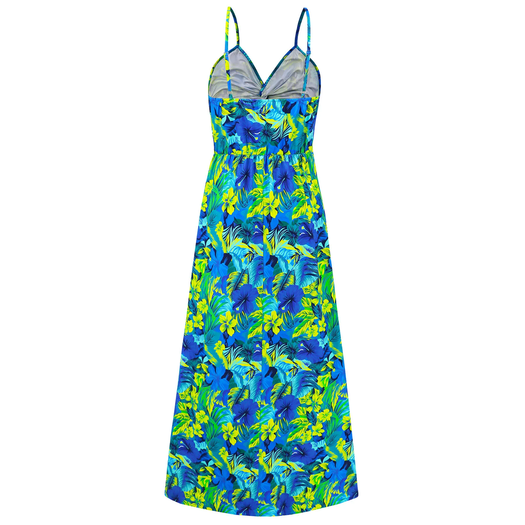 Cynthia Floral V-Neck Boho Maxi Dress - Green - Image 6