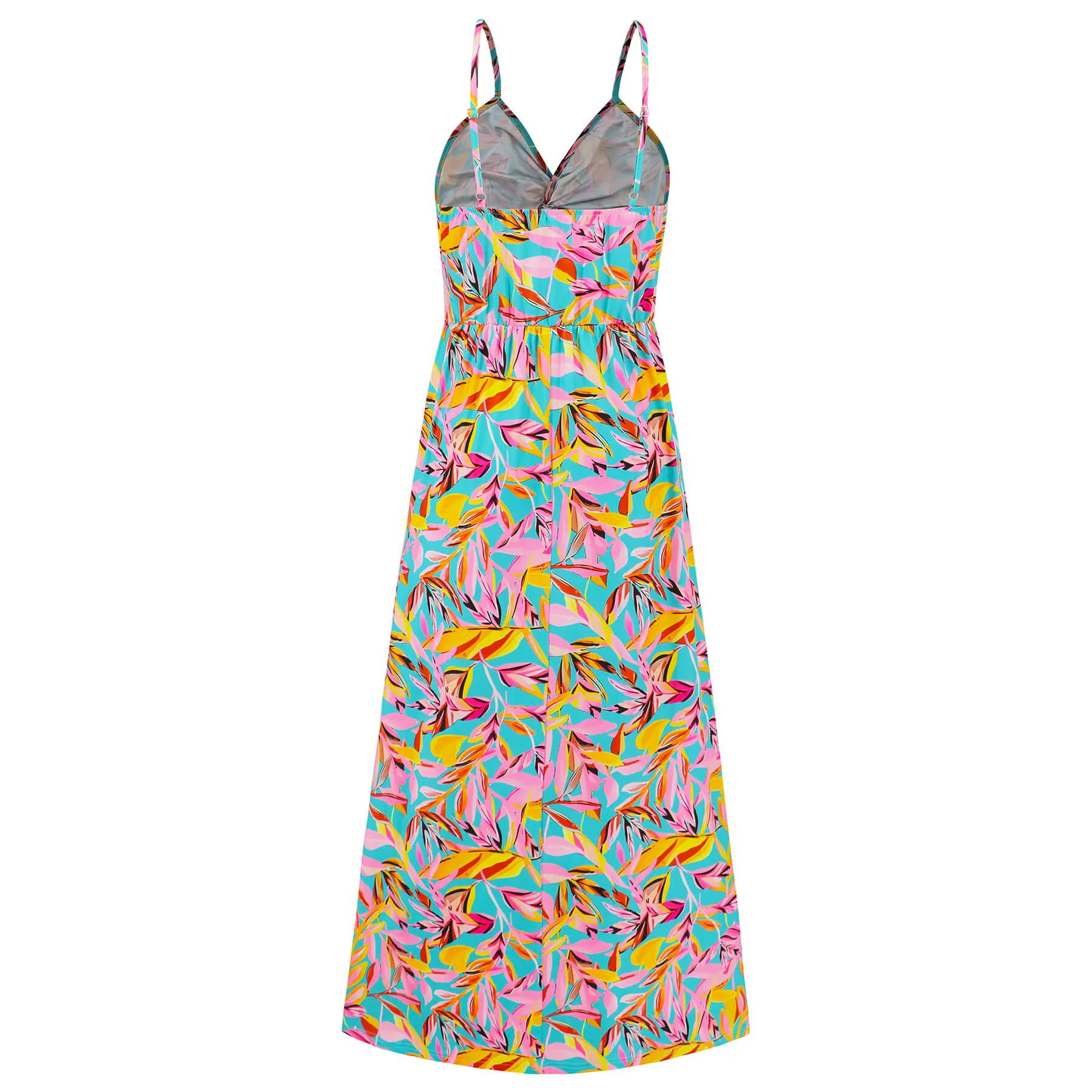 Cynthia Floral V-Neck Boho Maxi Dress - Pink - Image 6