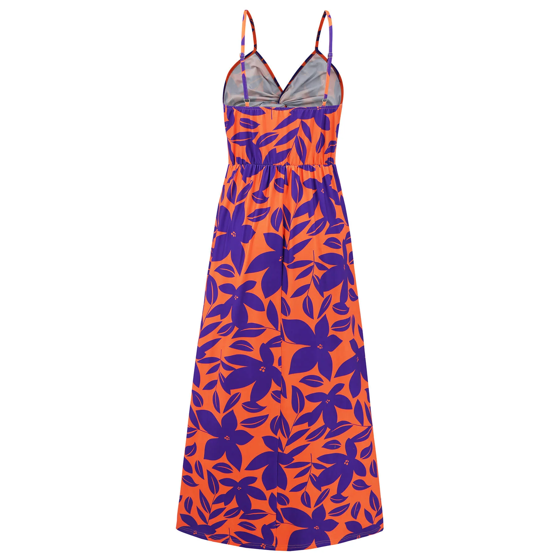 Cynthia Floral V-Neck Boho Maxi Dress - Purple - Image 5