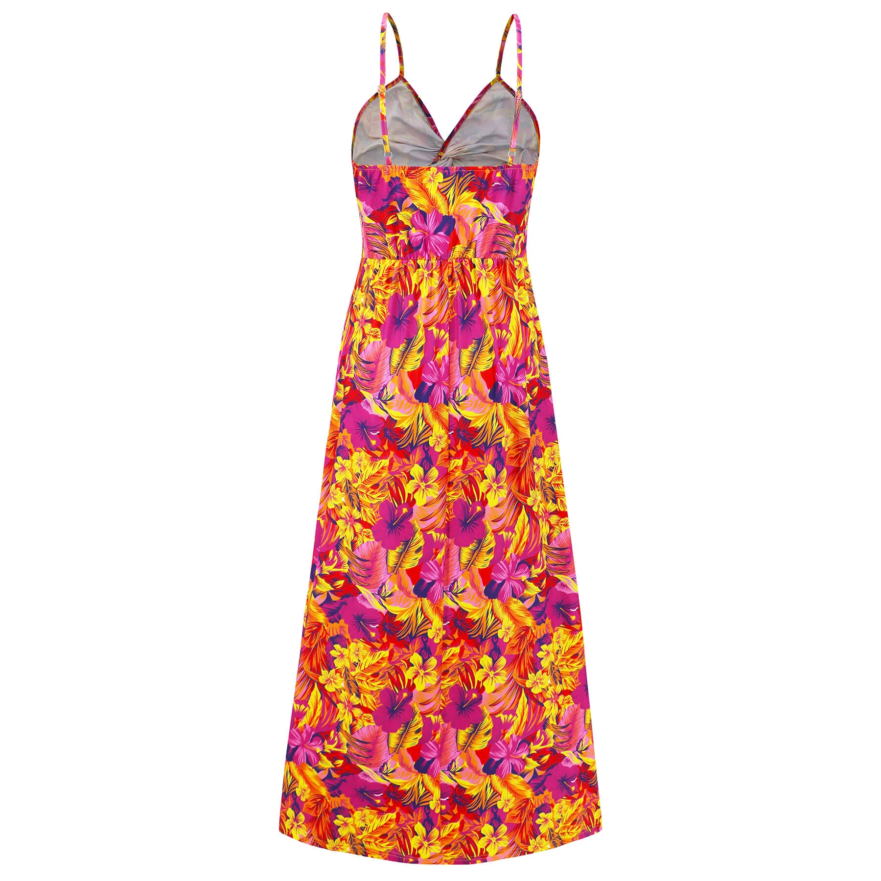 Cynthia Floral V-Neck Boho Maxi Dress - Rose - Image 5