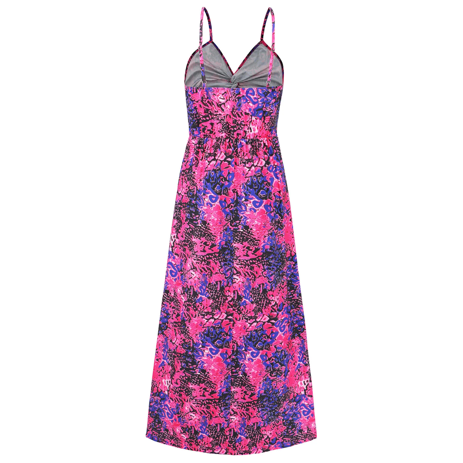Cynthia Floral V-Neck Boho Maxi Dress - Violet - Image 6