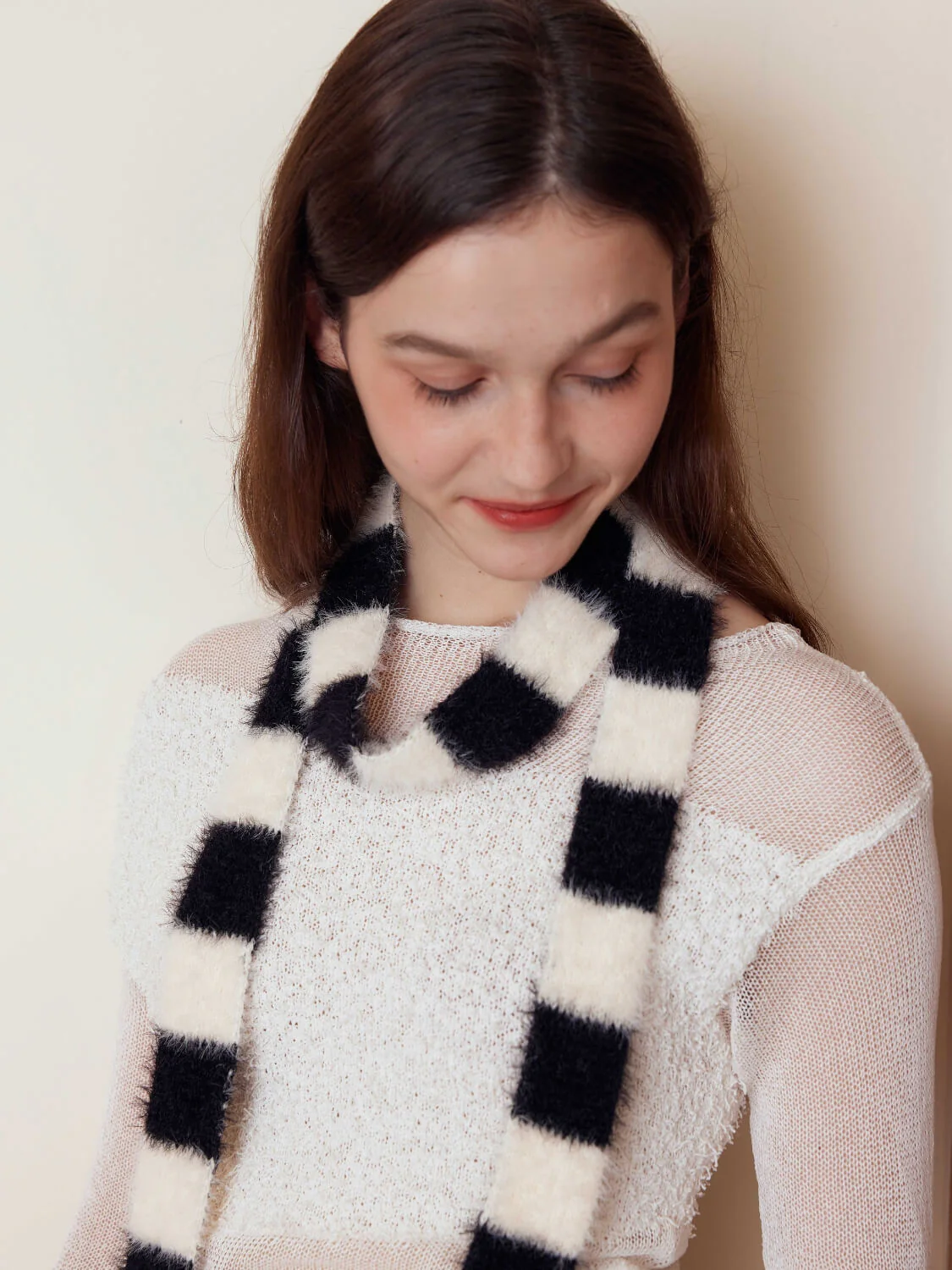 Dachshund Color Block Scarf - black - Image 4