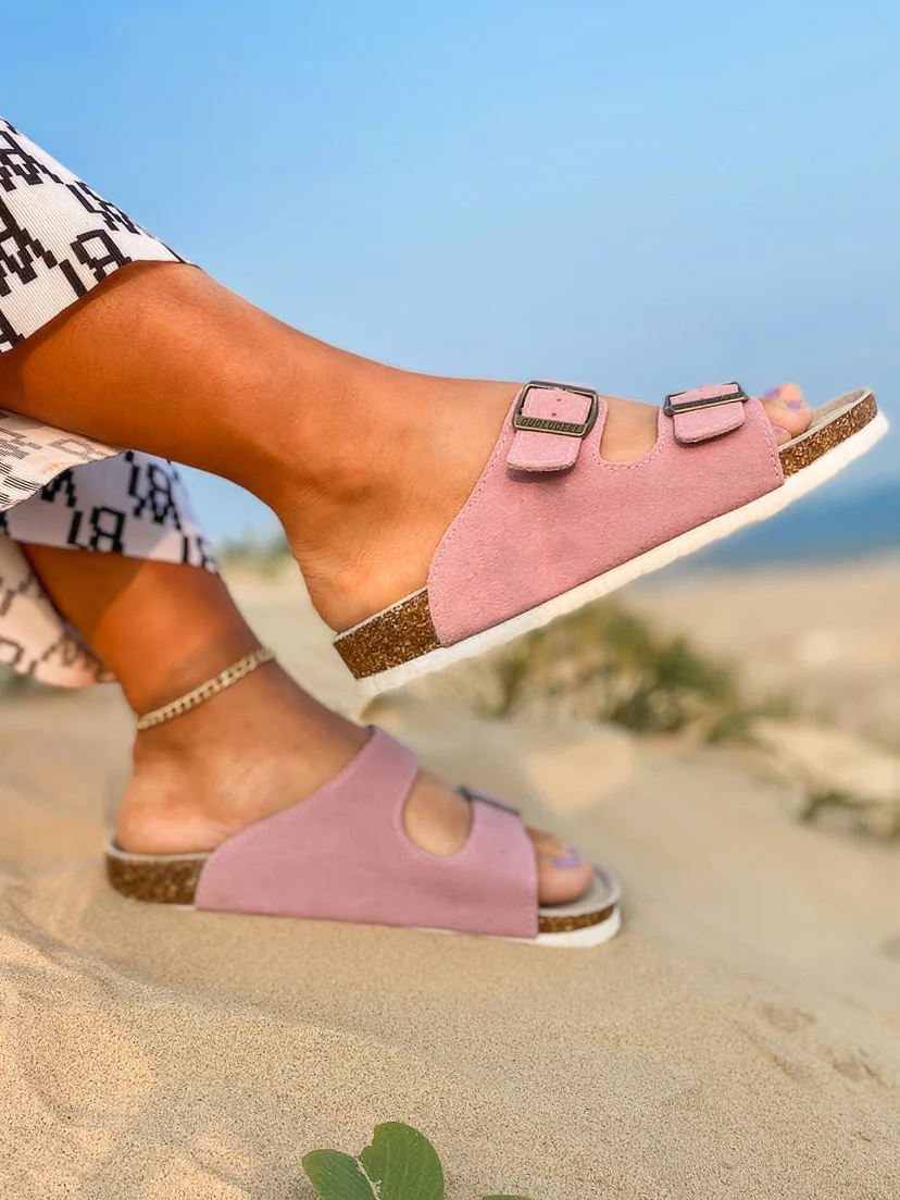 Double-Buckle-up Cushioned Footbed Sandals - Maibulun - Image 4