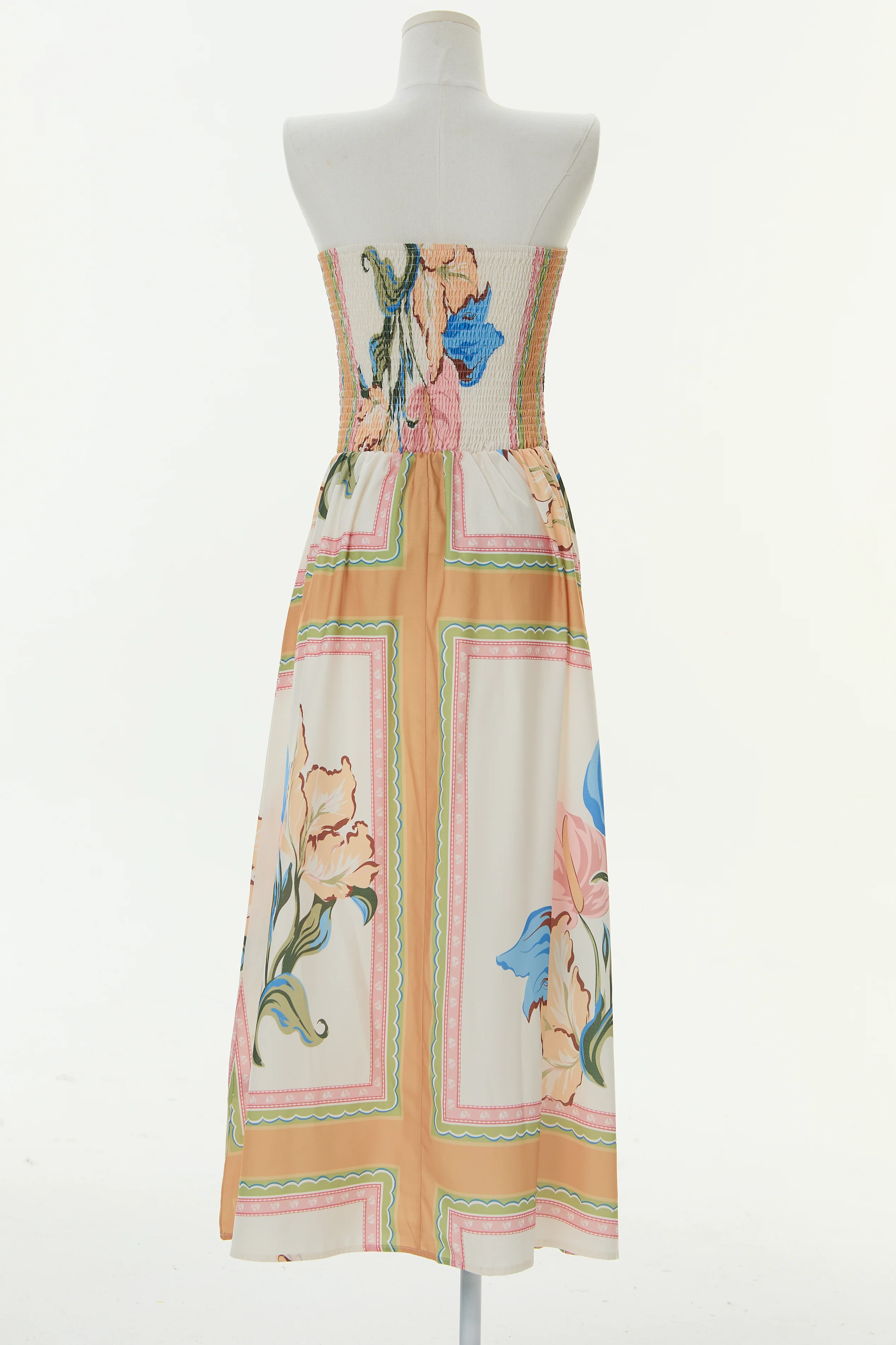 Drift Bloom Sleeveless Blend Linen Maxi Dress - Image 5