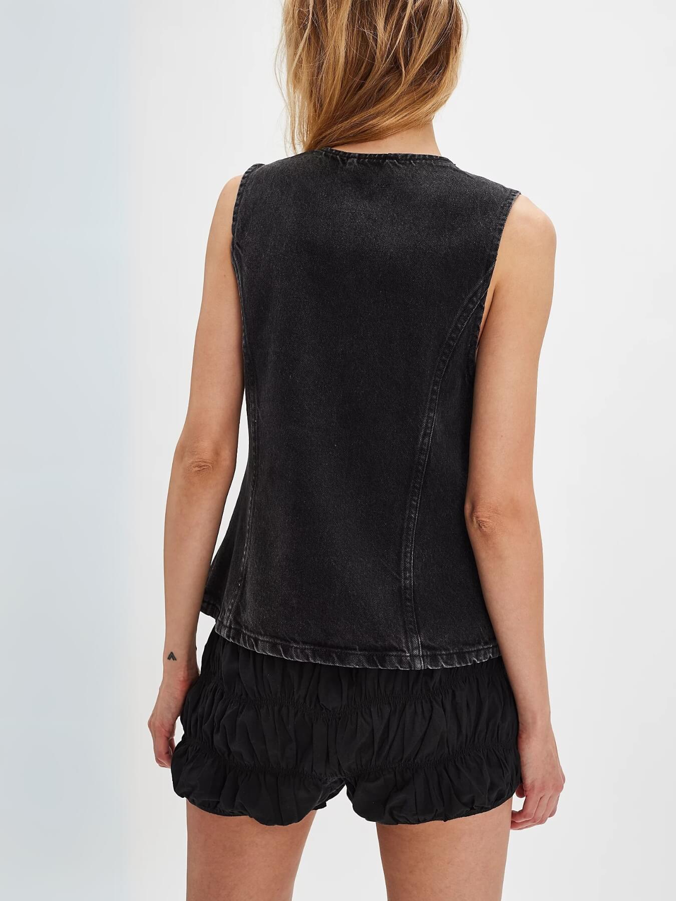Emerson Button Down Denim Vest - Image 6
