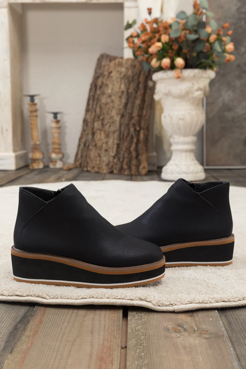 En Bloom | Eazy Platform Ankle Boot - Black - Image 5