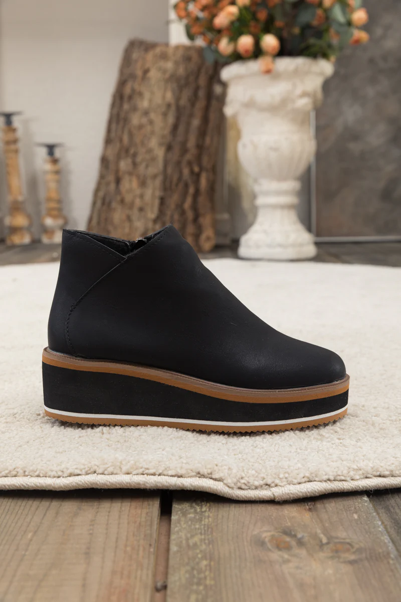 En Bloom | Eazy Platform Ankle Boot - Black - Image 6