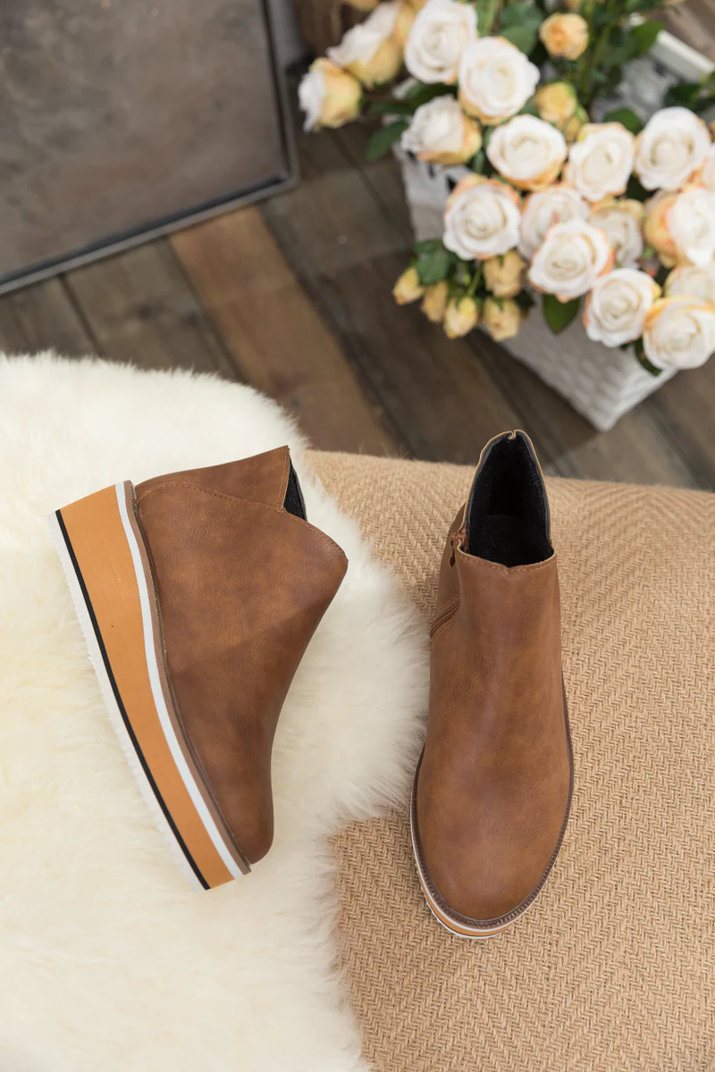 En Bloom | Eazy Platform Ankle Boot - Brown - Image 5