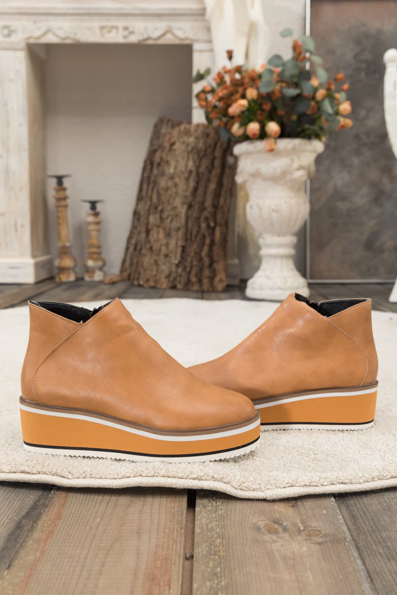 En Bloom | Eazy Platform Ankle Boot - Tan - Image 5