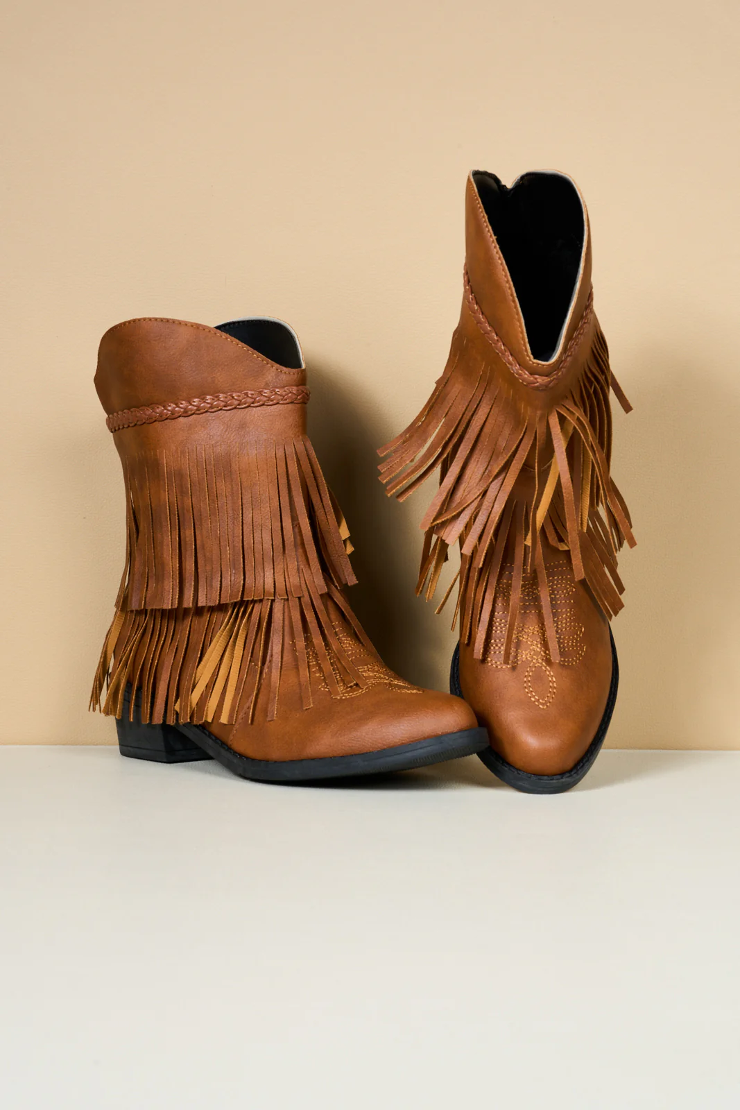 En Bloom | Jelena Fringe Western Cowboy Boots - Brown - Image 10