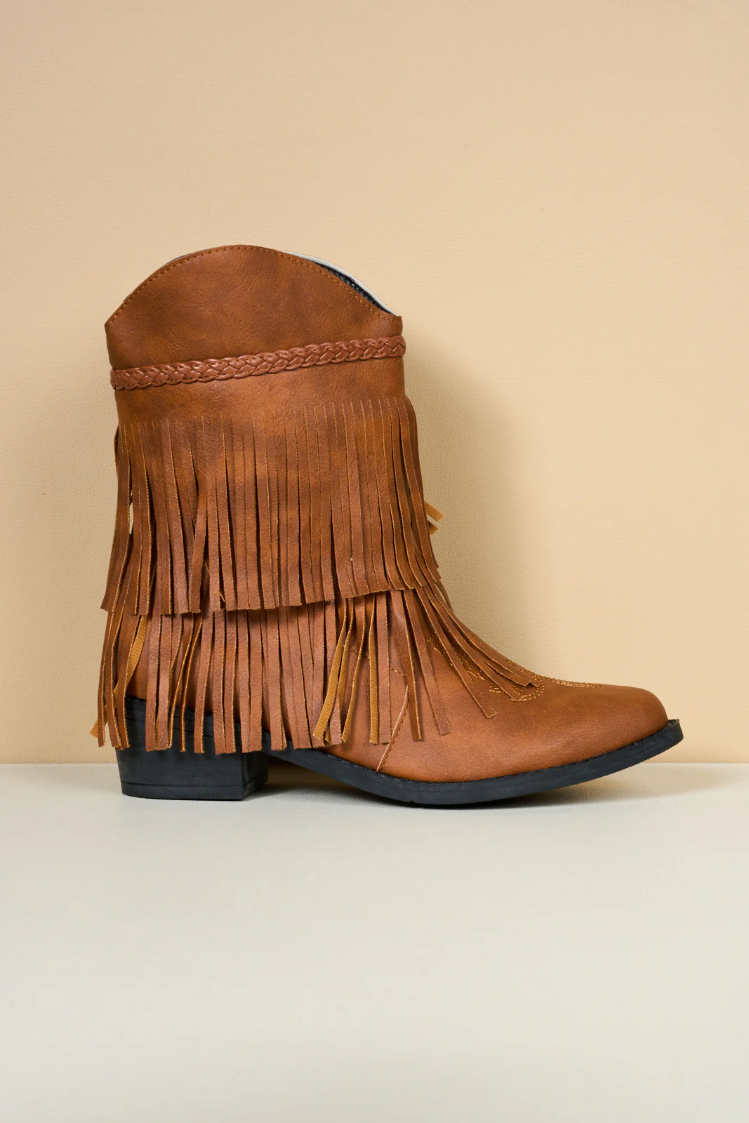 En Bloom | Jelena Fringe Western Cowboy Boots - Brown - Image 11